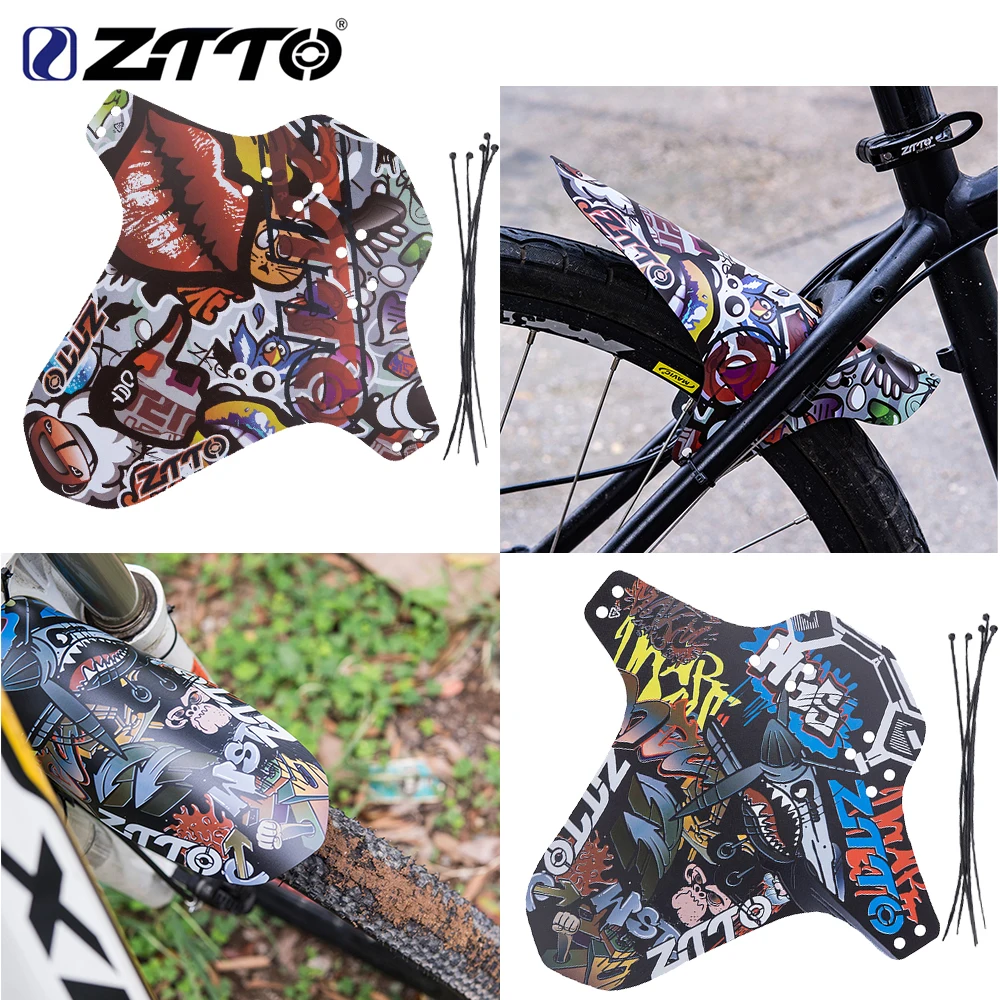 ZTTO MTB Road Bike Mud Guard Lightweight Bicycle Fenders Wings Cycling