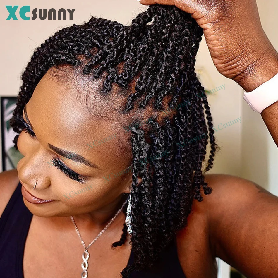 Human Hair Extensions Bulk Human Hair For Twist Afro Kinky Curly Bulk Human Hair For Braiding / Locs / Micro Twist Braiding Kinky