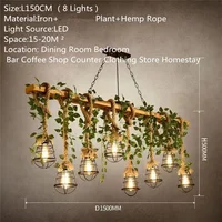 OUTELA American Country Pendant Lamp Retro Creativity Plant Music Restaurant Cashier Counter Bar Cafe Milk Tea Shop Chandelier 2