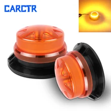 

CARCTR 9-30V Emergency Strobe Warning Beacon Light Led Rotating Flashing Yellow with Magnetic Tractor Warning Light Accessories