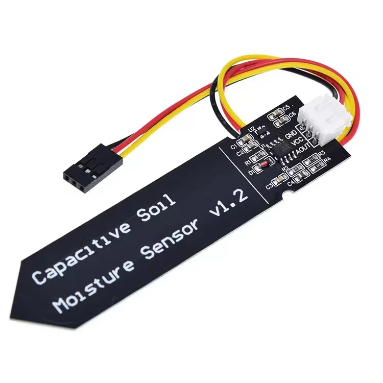 정전식 토양 수분 센서 모듈 |   부식 방지, 3.35.5V 광범위 전압 |   Arduino용 중력 인터페이스 포함