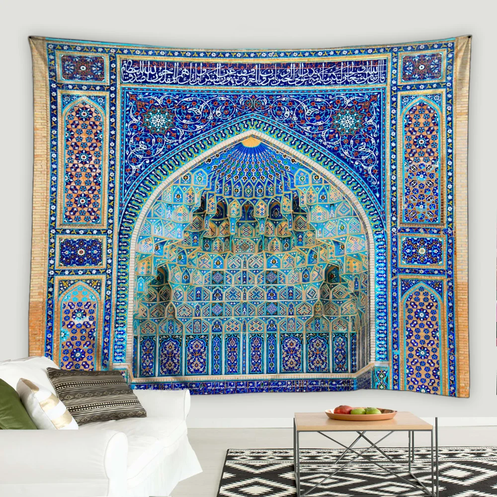 

Oriental decoration Islamic tapestry Vintage Architecture Wall Hangings Moroccan decoration for home Bohemian home decor