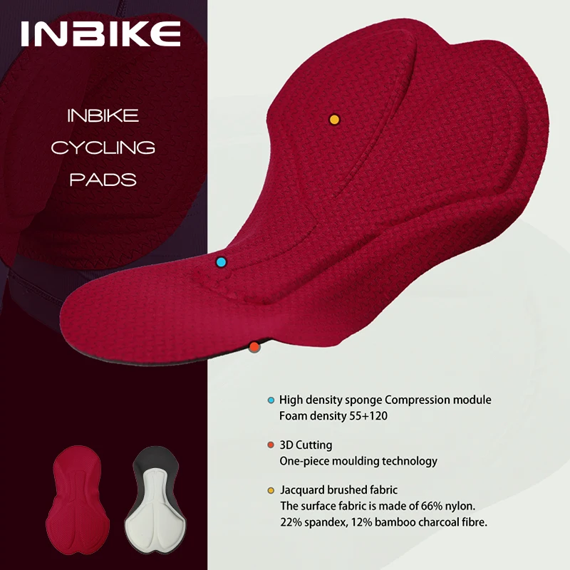 INBIKE-Breathable Cycling Shorts for Men 3D Gel Pad Shockproof Bicycle Underpant MTB Road Bike Underwear