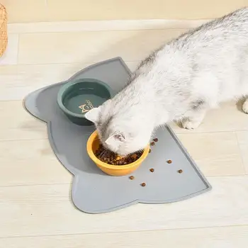 Tappetino in Silicone per Animali Domestici, Impermeabile, per Ciotole di Cani e Gatti, Vassoio per Alimenti, Cuscino per Acqua
