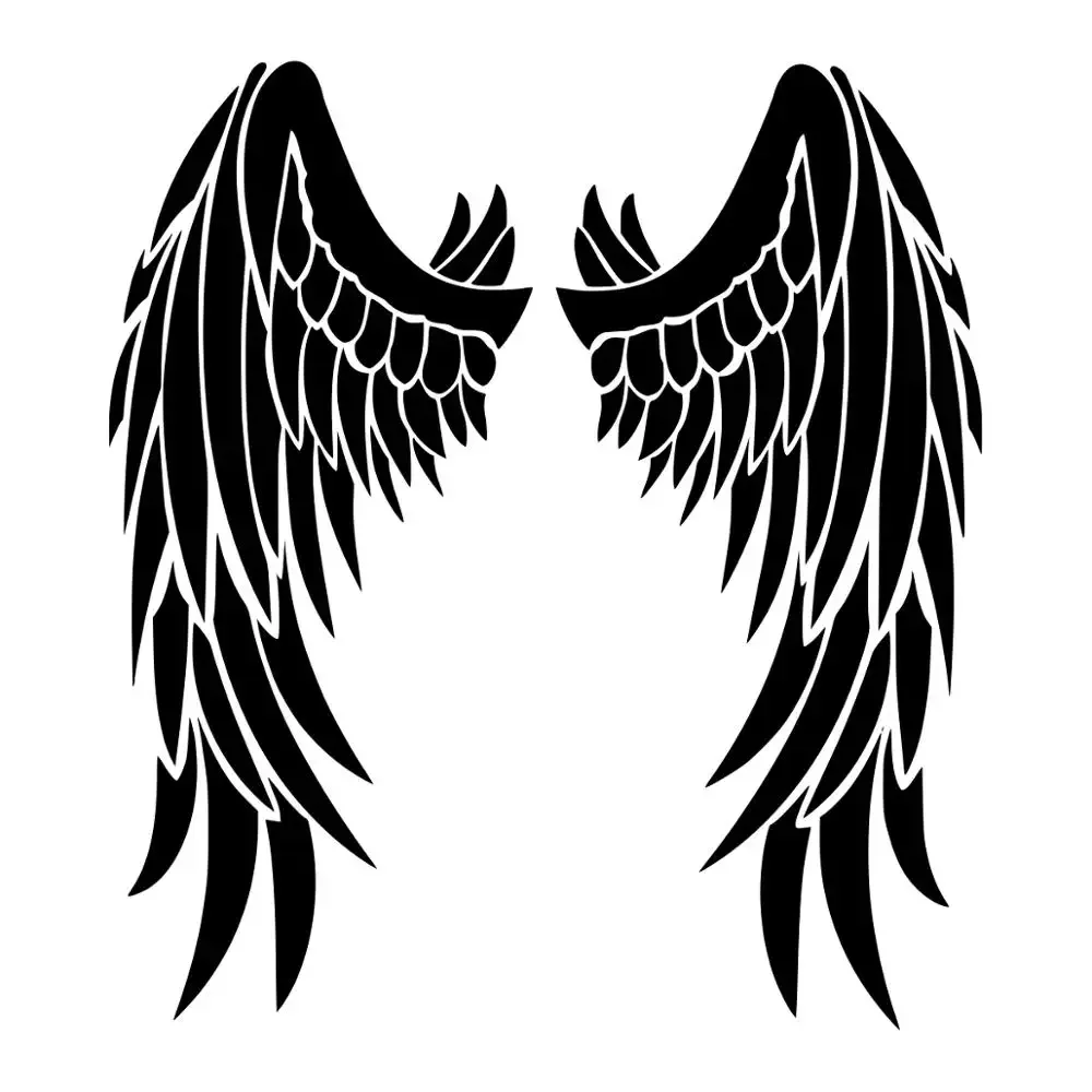 

15cm Angel Wings Stickers Decoration Decals Sticker Exterior Parts Car Cover Scratches Personality, Accessories Products Cute,