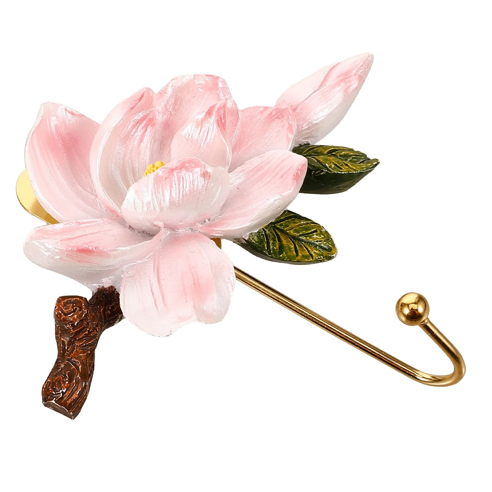 

Hooks Multi-use Wall Coat Hanging Porch Magnolia Floral Flower Resin Plastic Embossment
