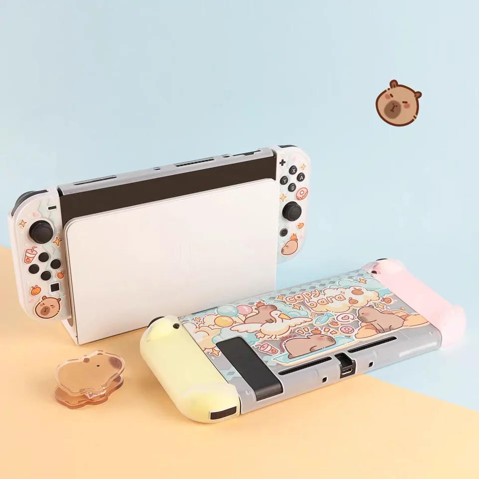 Funda Nintendo Switch OLED Case Kawaii Capybara Cover Case