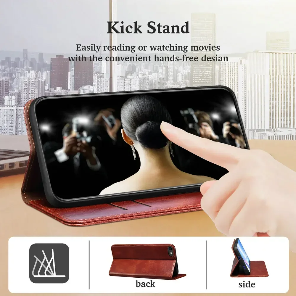 For Samsung Galaxy A55 5G Luxury Case Magnet Leather Book Coque Samsung A56 A 55 56 A37 A35 A25 A15 A16 A36 A26 A17 Flip Cover — view 4