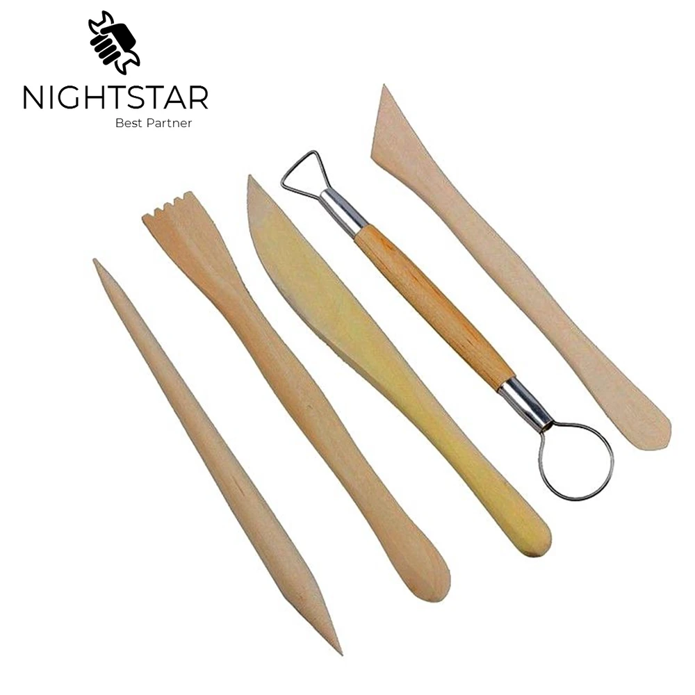 5Piece Double Side Pottery Clay Sculpting Tools
