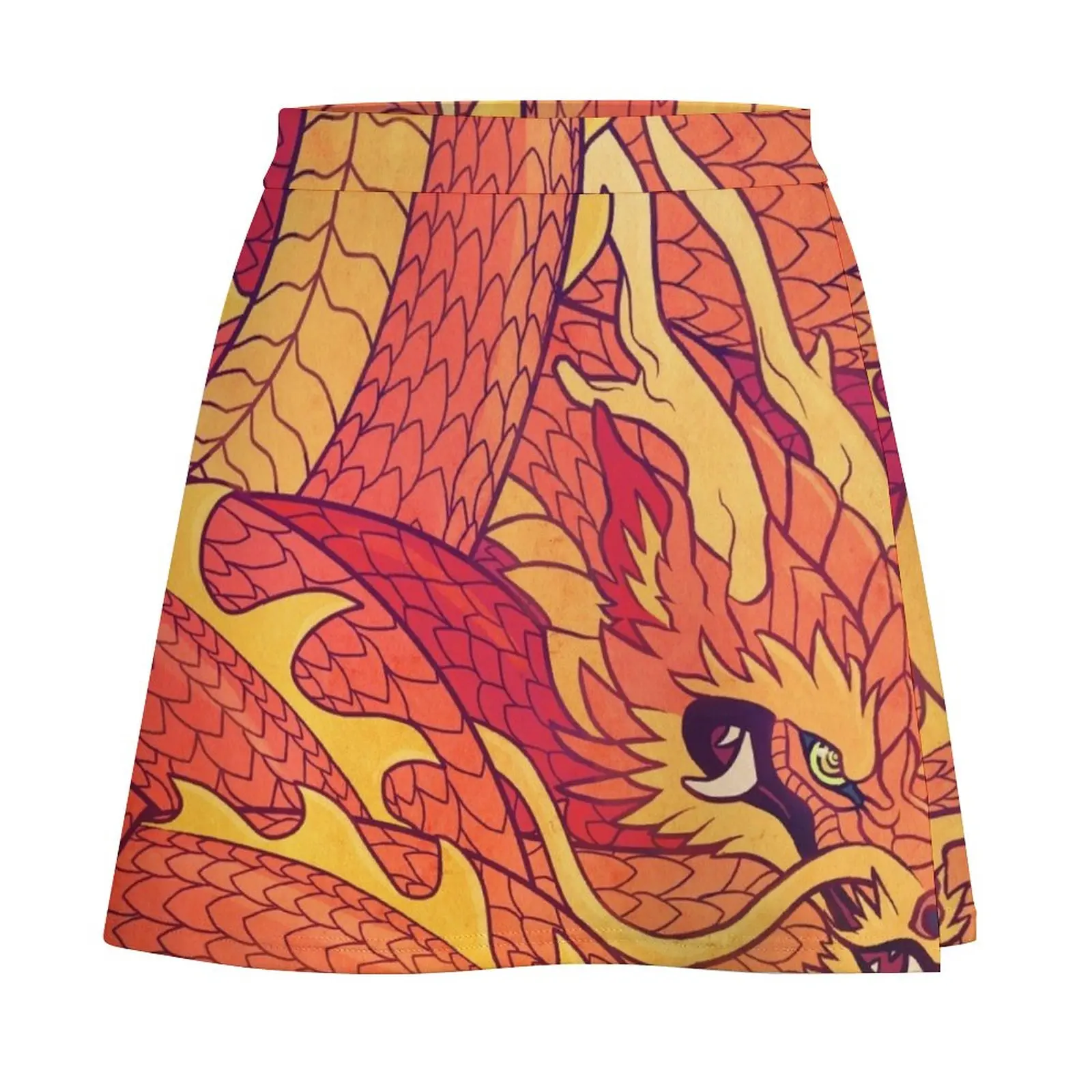 Coiled Dragon Mini Skirt Women's clothing korean summer clothes women's summer clothing 2024 Women's skirts