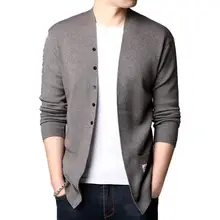 

Men Sweater 2021 Fashion Mens Cardigan Sweater Coats Autumn Solid Color Streetwear Overcoat Casual Sweater Jacket Men Clothing