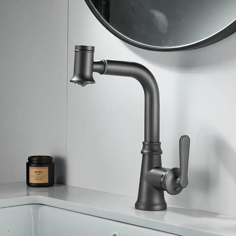 Description Picture 6 of itemBasin Faucet Brushed Gold Bathroom Brass Gold  Sink  Mixer Tap Hot and Cold