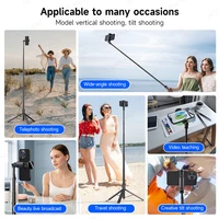 Auto Pop-Up Tripod Portable 70-Inch All-in-one Selfie Stick, Foldable Phone Holder with Bluetooth Remote for iPhone Android - Image 6