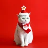 Pets Christmas Scarf Hat Warm Knitted Costume  Cat and Dog Cartoon Elk Snowman Knitted Comfortable Scarf Pet Dress Up Supplies 2