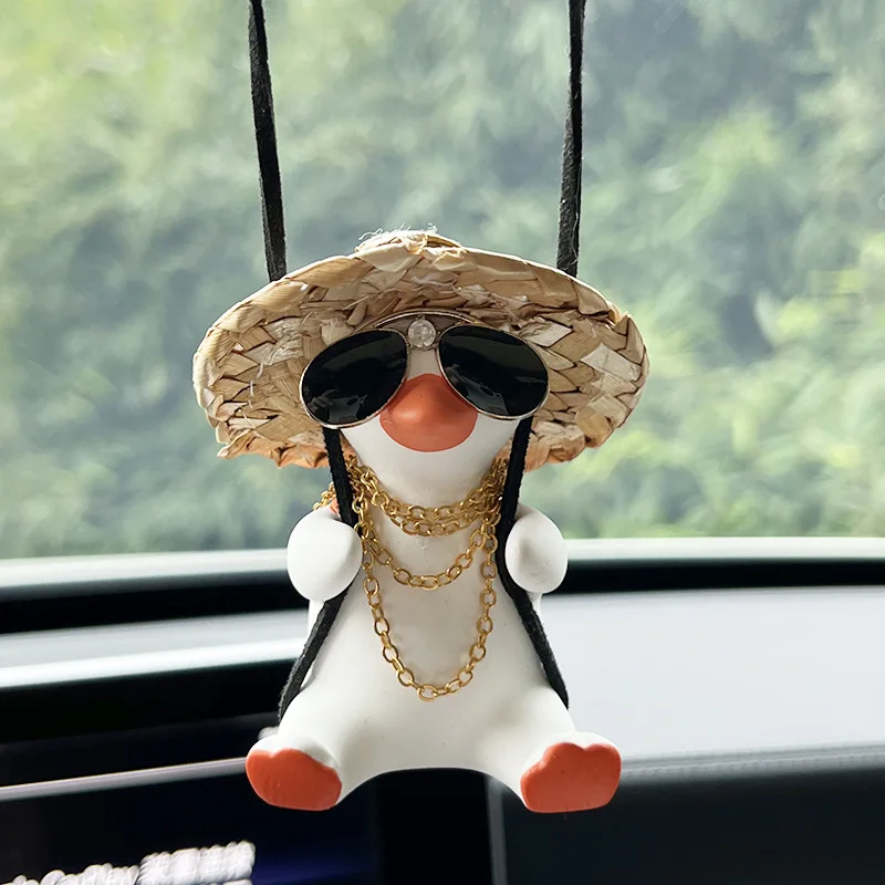 Pendentif de canard à bascule décoratif monté sur véhicule, accessoires de  gypse à bascule mignons, divers styles de pendentif de canard pour rétroviseur  de voiture - AliExpress