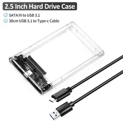 Smart Display Clear Portable Storage Case with USB 3.2 Gen 2 Connectivity (Ordinary Case)
