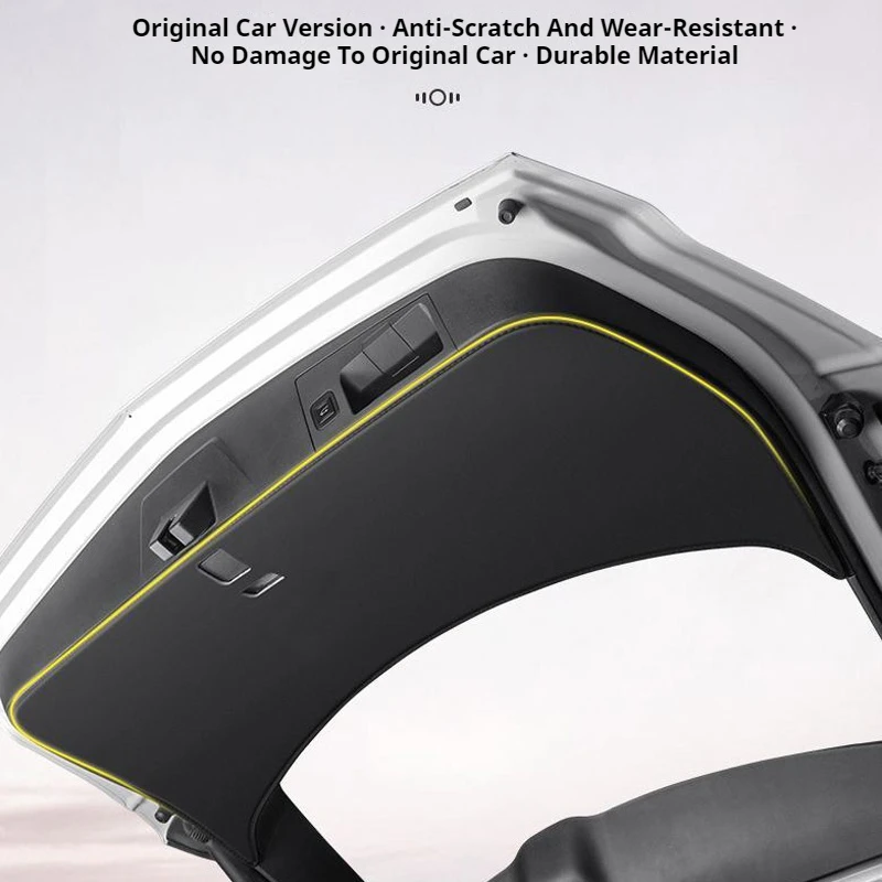 Renault Koleos Kadjar 2015-2023 트렁크 테일게이트 가드 패드 가죽 뒷 트렁크 도어 보호용 자동차 인테리어 액세서리