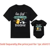 Father's Day Family Matching Shirts Our First Fathers Day Together T-Shirts Dad and Daughter Son Macthing Outfits Baby Rompers 2