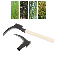 Gardening Tools High Manganese Steel Double Scythe Multifunctional Mowing Cutting Trees Double Sickle for Gardening Tools