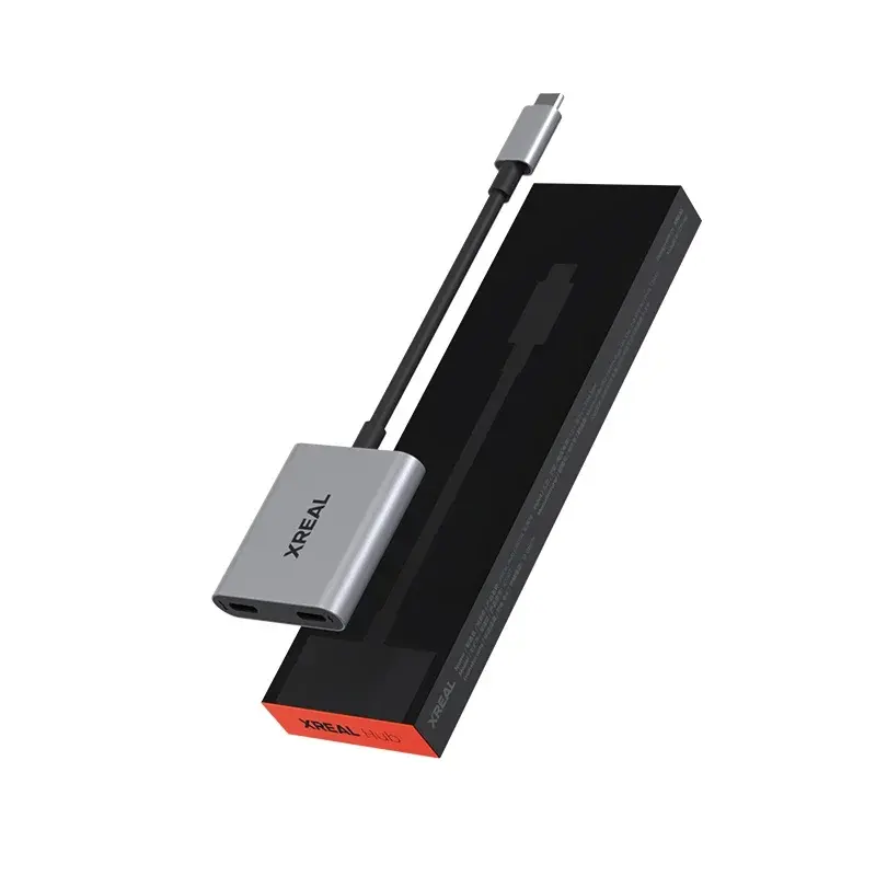 XREAL Hub 120hz 2IN1 USB-C PD Fast Charging Adapter Portable Video