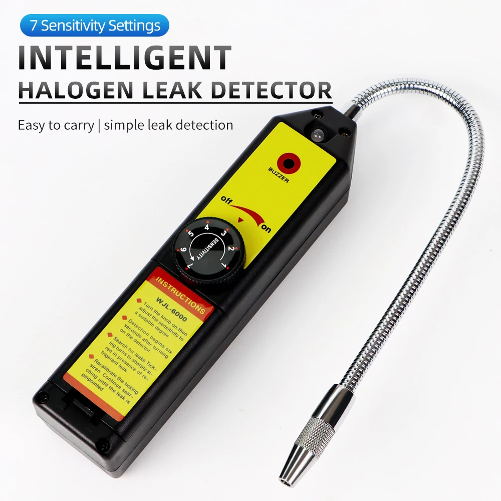 WJL-6000 Intelligent Halogen Leak Detector Gas Detector Freon Gas ...