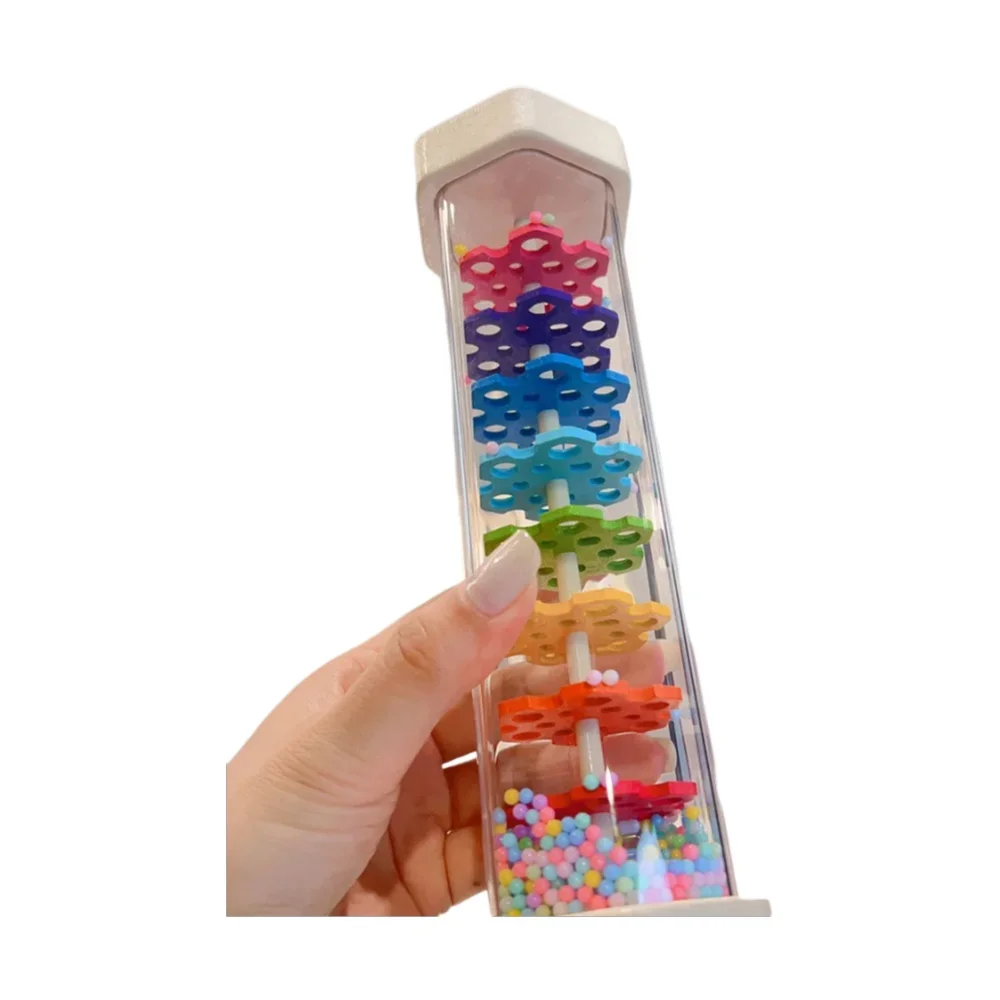 Wooden Rainmaker Montessori Toys for Baby 6-12 Months, Baby Rattle Sensory Development Toys, Infant Musical Toys For Baby 2