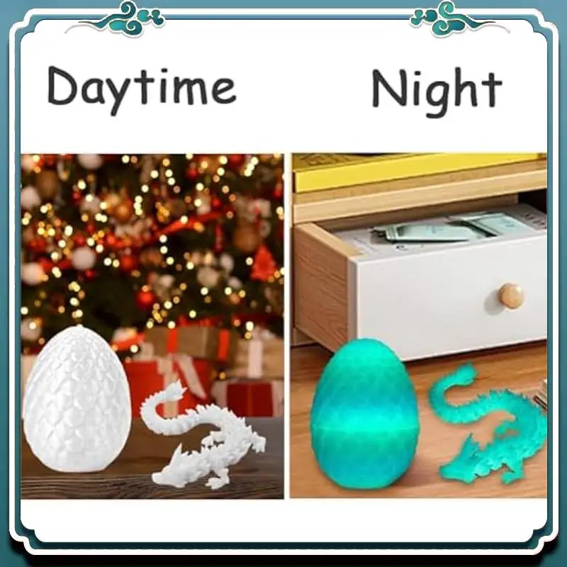 3D Printed Dragon Egg Mystery Crystal Dragon Egg Fidget Toys Surprise +Dragon Inside 1Set
