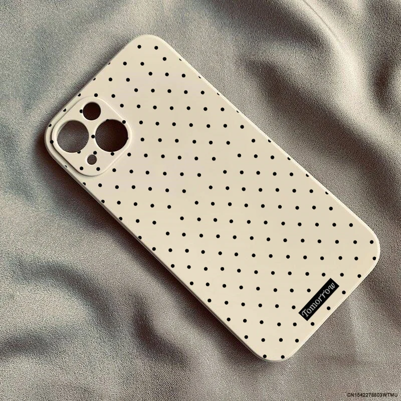 INS Polka Dot Fresh Soft Silicone Phone Case - Korean Design