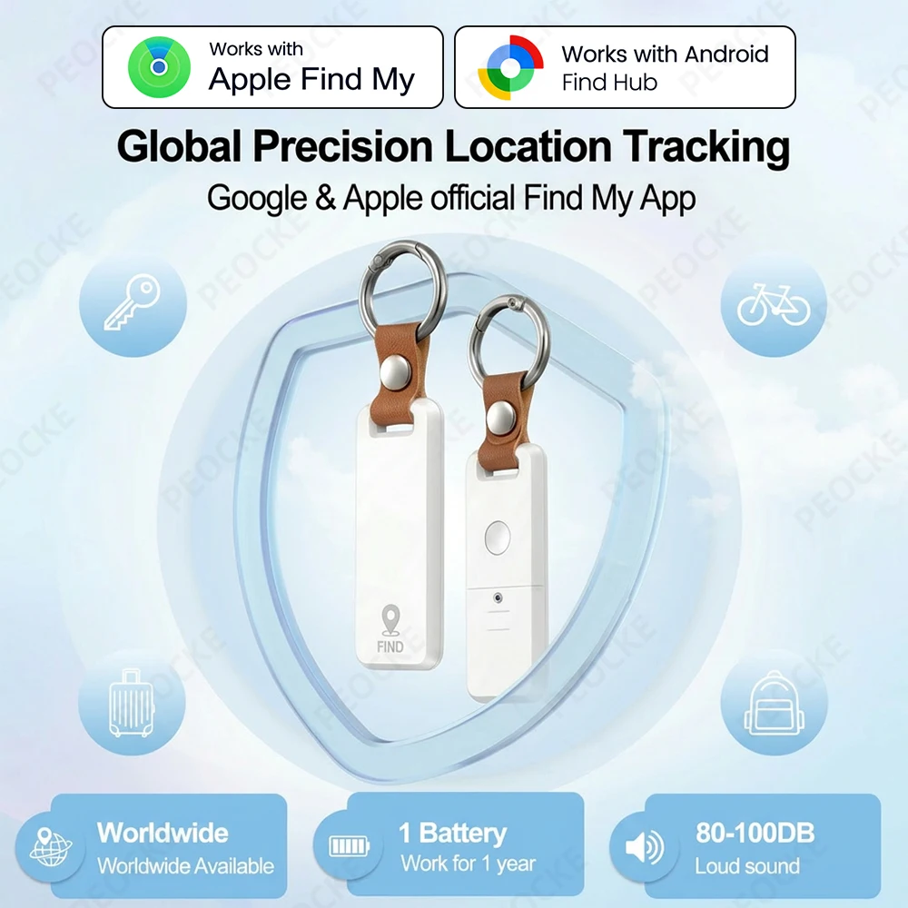 Slim Smart Tracker for Personal Items and Luggage