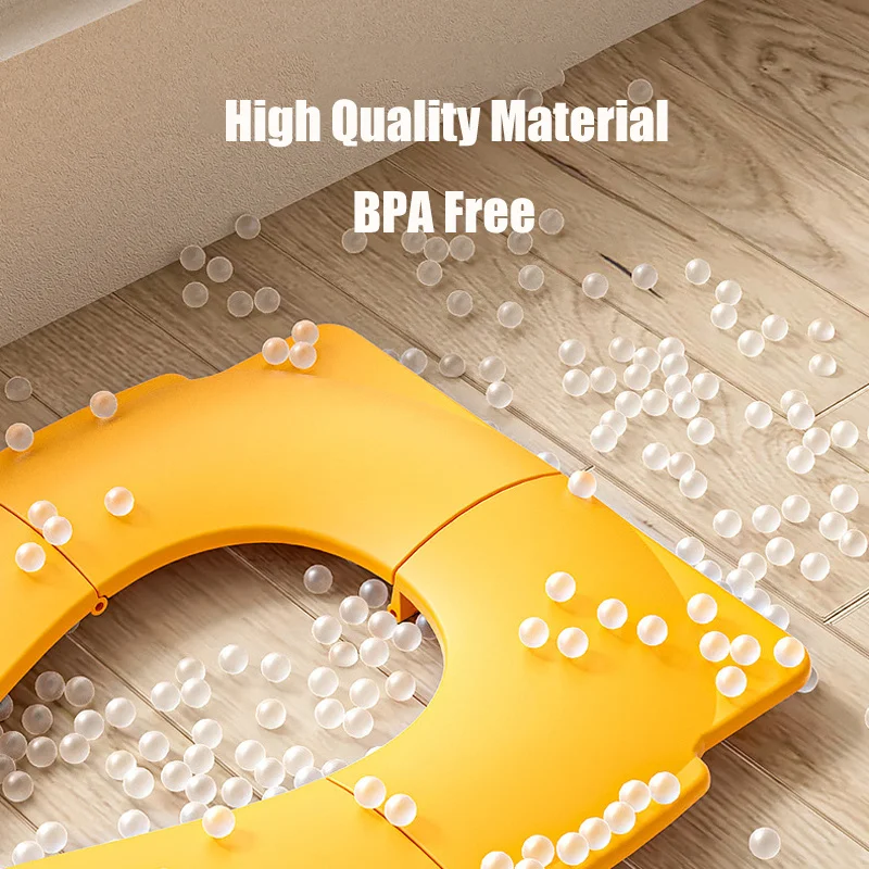 Folding Travel Potty Seat For Toddler Portable Baby Toilet Training Seat Cover Non-slip Boy Girls Urinal Cushion Baby Accessorie 5