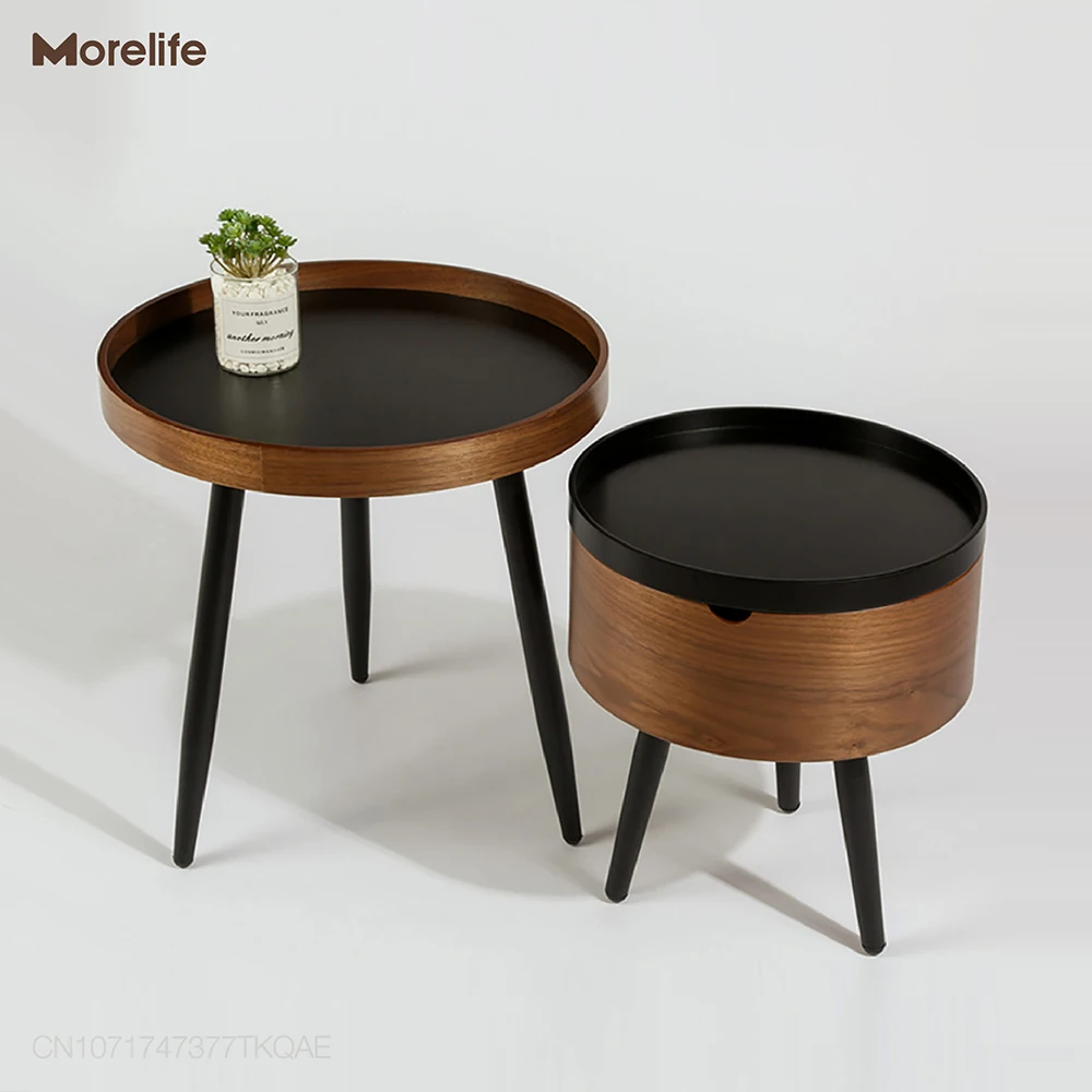 Ltalian Simple Tea Table Corner Table And Round Combination Side Table