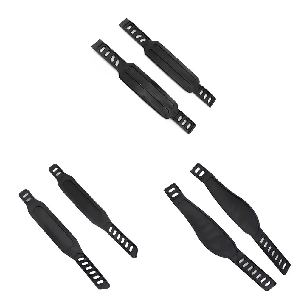 1 Pair Exercise Bike Pedal Strap Universal Tear-resistant Fixing Household Gym Bicycles Biking Straps Accessories Type 2 exercise bike part