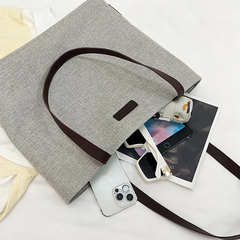 Large Capacity Tote Bag For Women 2024 New Handbags Shoulder Bags Winter bolsa feminina Canvas Crossbody Shopper Bag