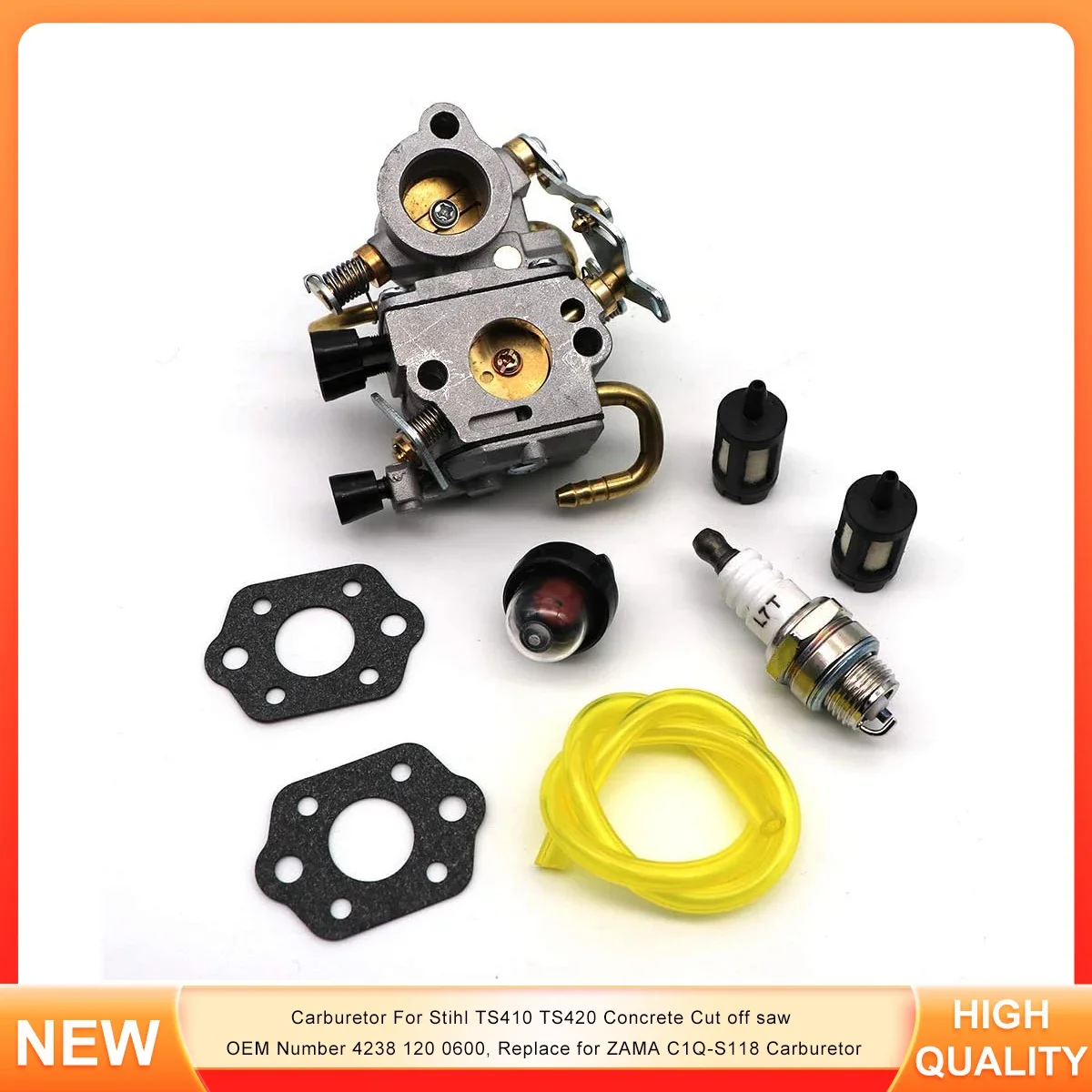 

Карбюратор для Stihl TS410 TS420, бетонная отрезная пила, OEM номер 4238 120 0600, замена для ZAMA C1Q-S118 карбюратора