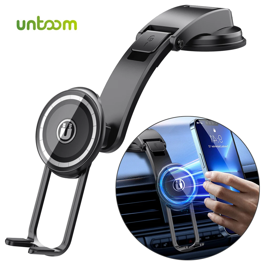Untoom Magnetic Dashboard Car Mount Fit For Magsafe Case Iphone 14 13 12 Pro Max Mini Magnet Car Holder Per Samsung Xiaomi Redmi