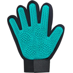 Pet Grooming and Massage Glove Brush - A045 (Right hand mint gree)