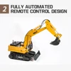 HUINA 1/16 RC Truck RC Excavator 2.4G Radio Controlled Car Caterpillar Tractor Model Engineering Car 11 Channel Toys For Boys 3