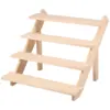 Wooden Display Stand Organizer Wood Riser Display Shelf for Wedding Party Dessert Cupcake Jewelry Collectibles Display Riser 1