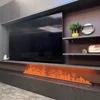 Hotel Dining Room 3D Atomized Humidifier Electric Fireplace Water Vapor Fireplace LED Water Mist Vapour Fogging Fireplace 4