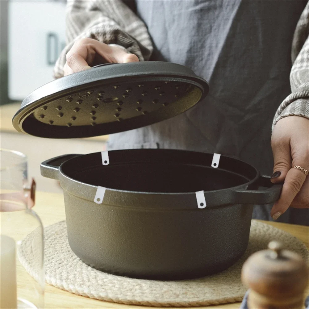 Compatibility Dutch Oven Lid Display Dutch Oven Lid Plastic Bumpers Protector Clips Stability Display Ample Quantity