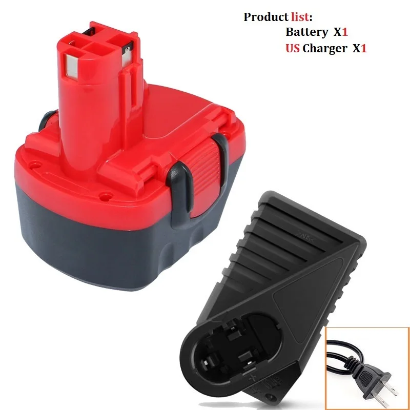 Vhbw Ni-MH Battery 3000mAh (12V) Compatible With GSR 12VES-2, GSR 12VES-3 Tools Replacement For Bosch 2 607 335 055, 2 607 335 071, 2 607 335 081