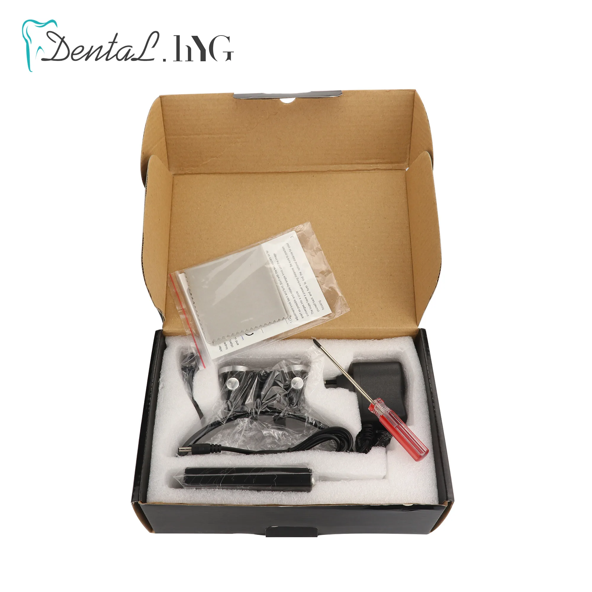 Lente Binocolo Chirurgica 3.5X Con LED - Per Odontoiatria E Chirurgia, Distanza 420mm - Foto 2