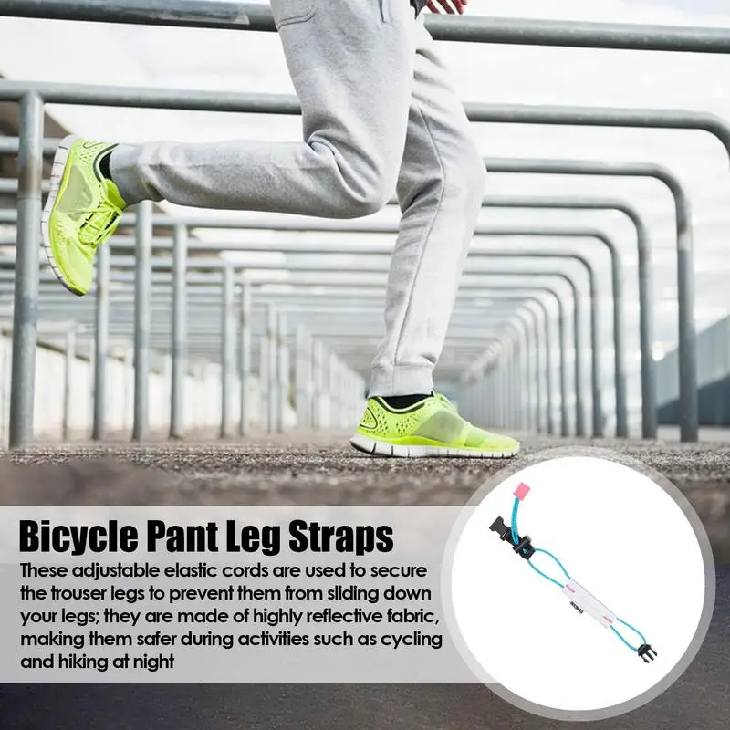 Reflective Ankle Bands Cycling Wrist Ankle Bands Strap Adjustable Elastic Cycling Accessory Reflective Daily Use Straps For