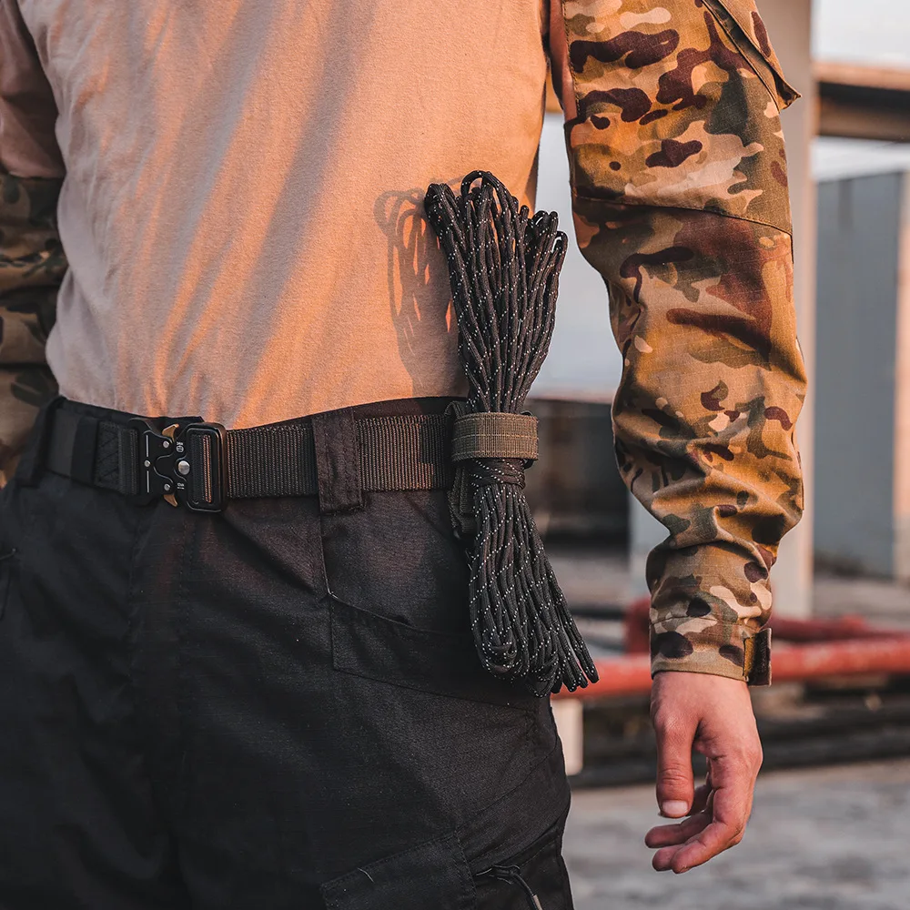 3pcs Outdoor Keychain Tactical Gear Clip Keeper Pouch Belt Keychain Webbing Gloves Rope Holder Military Molle Hook 2