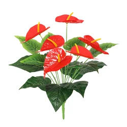 Artificial Monstera Palm Fronds - Lush Greenery for Home and Garden Decor (53cm 6 Heads)