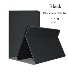 Premium Flip Case for 11 Inch Tablet - PU Leather Protective Stand Cover (Black)