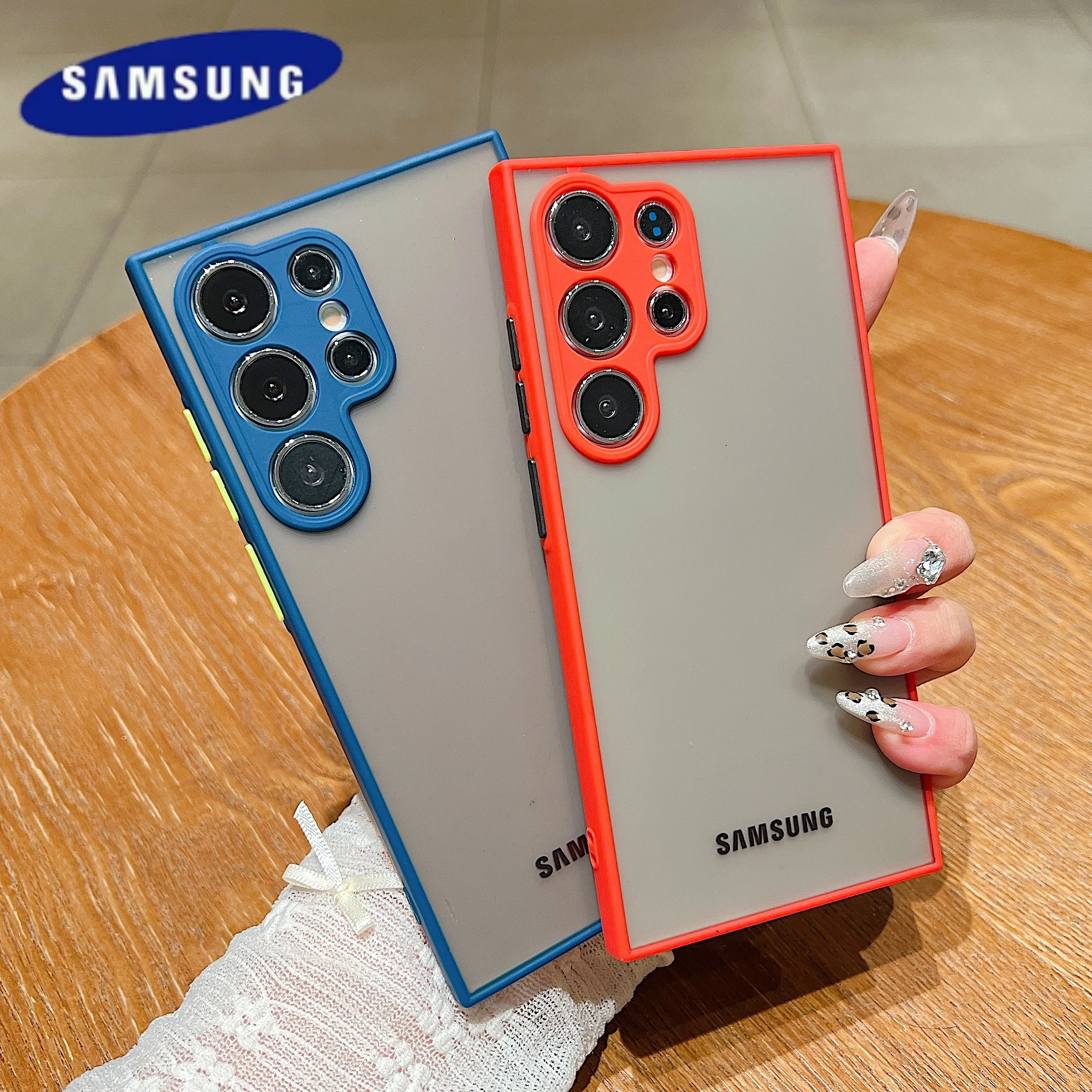 Shockproof Matte Transparent Luxury Protective Phone Case