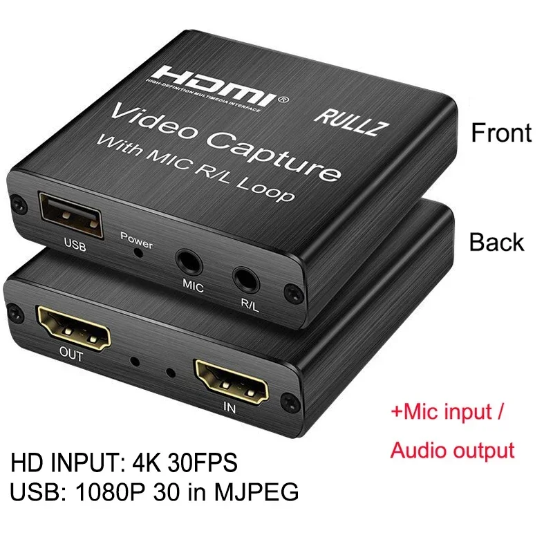 Linq - Carte de Capture Vidéo et Audio HDMI vers USB 2.0 Full HD 4K UHD  LinQ Noir - Adaptateur Secteur Universel - Rue du Commerce