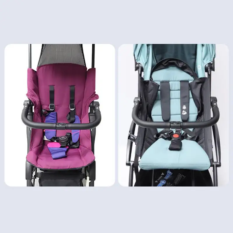 Stroller Bumper Bar Adjustable Angle Replacement Armrest Detachable Stroller Bar Handlebar Crossbar Stroller Accessory