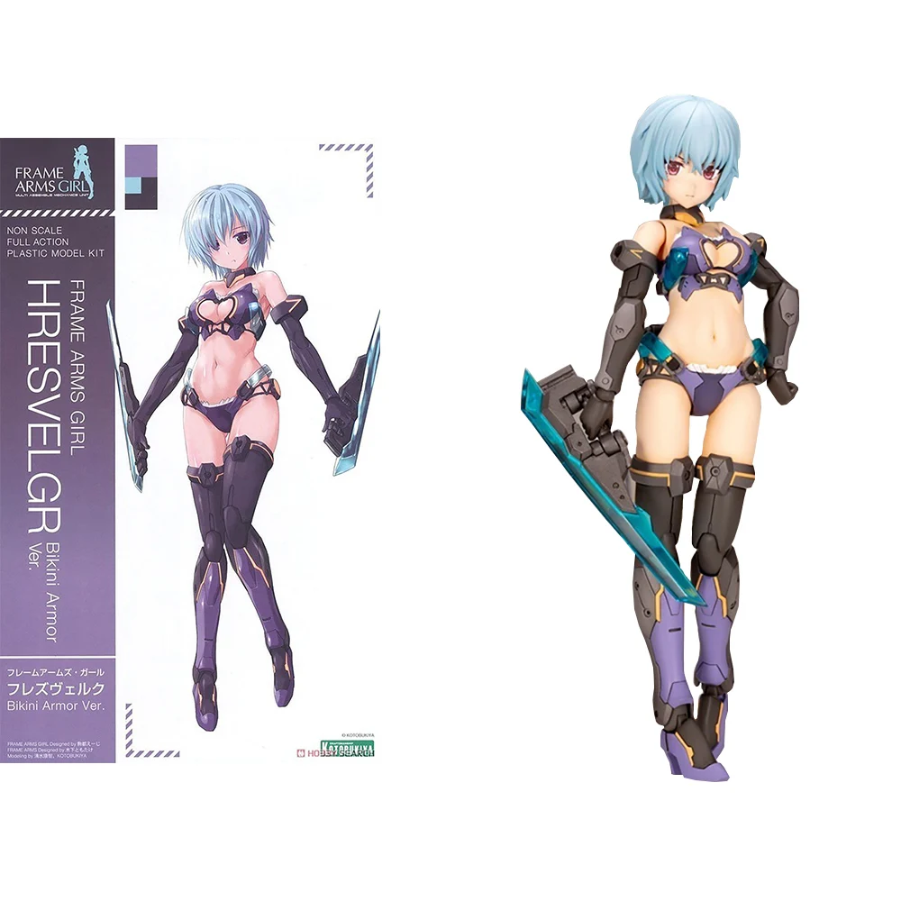 

In Stock Original Kotobukiya FRAME ARMS GIRL HRESVELGR Assembly Models Ver. Anime Action Figures Model Collection Toy